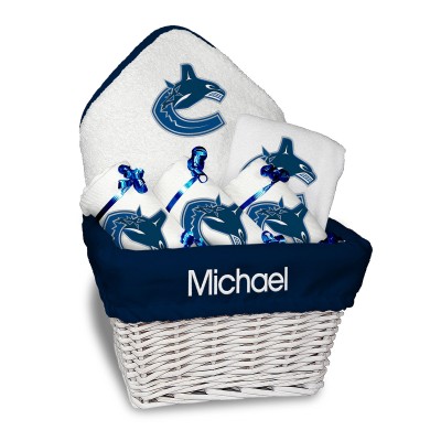 Подарочная корзина Vancouver Canucks Newborn & Infant Personalized Medium - White