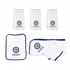 Подарочная корзина Winnipeg Jets Newborn & Infant Personalized Medium - White