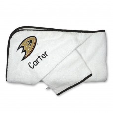 Anaheim Ducks Infant Personalized Hooded Towel & Mitt Set - White