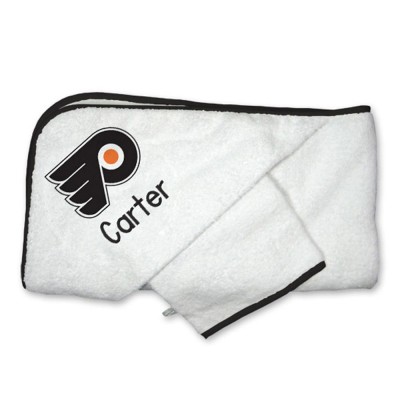 Полотенце с капюшоном Philadelphia Flyers Infant Personalized - White