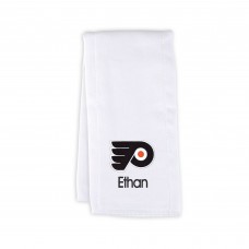 Philadelphia Flyers Infant Personalized Burp Cloth - White
