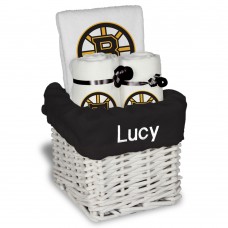 Boston Bruins Personalized Small Gift Basket - White