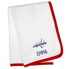 Именная Washington Capitals White Baby Blanket Именная Washington Capitals White Baby Blanket