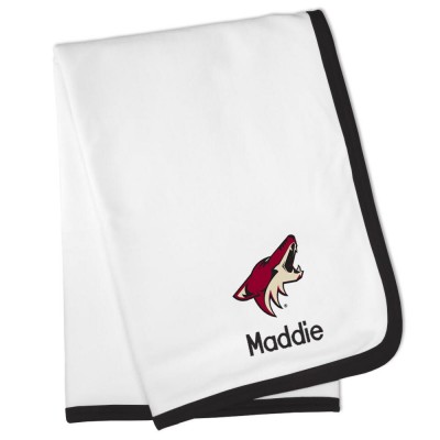 Именной плед Arizona Coyotes Baby - White