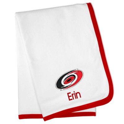 Именной плед Carolina Hurricanes Baby - White
