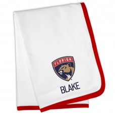 Именной плед Florida Panthers Baby - White