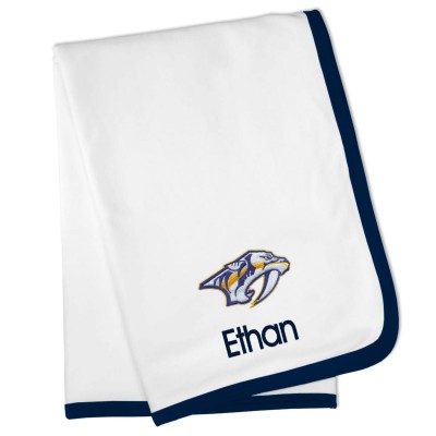 Именной плед Nashville Predators Baby - White
