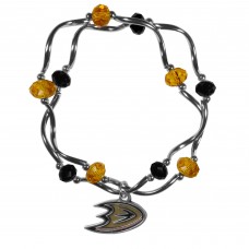 WoAnaheim Ducks Bead Stretch Bracelet
