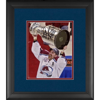Autographed Colorado Avalanche Ray Bourque Fanatics Authentic Framed 8 x 10 Raising Stanley Cup Photograph