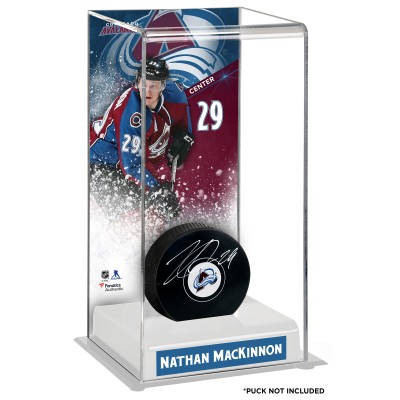 Кейс для шайбы Colorado Avalanche Nathan MacKinnon Fanatics Authentic Deluxe Tall
