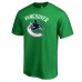 Vancouver Canucks Kelly Green Team Primary Logo T-Shirt
