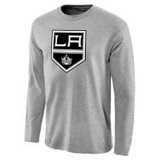 Los Angeles Kings Ash Team Primary Logo 2 Long Sleeve T-Shirt Los Angeles Kings Ash Team Primary Logo 2 Long Sleeve T-Shirt