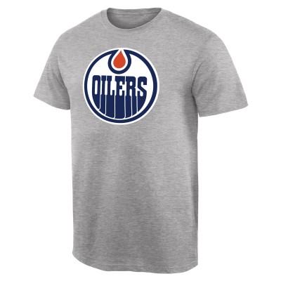Футболка Edmonton Oilers Team Primary Logo - Ash