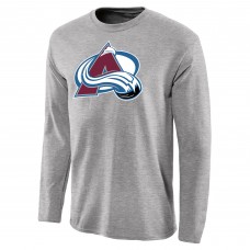 Футболка с длинным рукавом Colorado Avalanche Ash Team Primary Logo