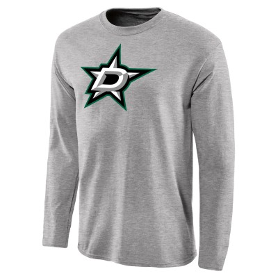Футболка с длинным рукавом Dallas Stars Team Primary Logo - Ash