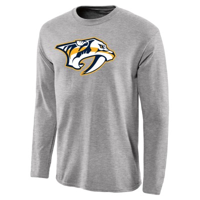 Футболка с длинным рукавом Nashville Predators Team Primary Logo 2 - Ash