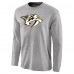 Футболка с длинным рукавом Nashville Predators Team Primary Logo 2 - Ash