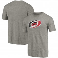 Футболка Carolina Hurricanes Ash Distressed Team Logo Tri-Blend Футболка Carolina Hurricanes Ash Distressed Team Logo Tri-Blend