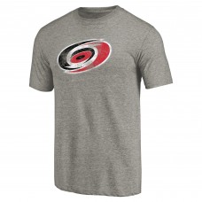 Футболка Carolina Hurricanes Ash Distressed Team Logo Tri-Blend Футболка Carolina Hurricanes Ash Distressed Team Logo Tri-Blend
