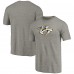 Nashville Predators Ash Distressed Team Logo Tri-Blend T-Shirt
