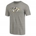 Nashville Predators Ash Distressed Team Logo Tri-Blend T-Shirt