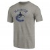 Vancouver Canucks Ash Distressed Team Logo Tri-Blend T-Shirt