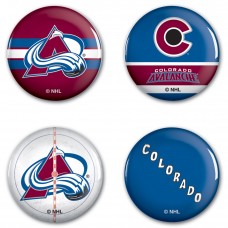 Colorado Avalanche WinCraft 4-Pack Buttons