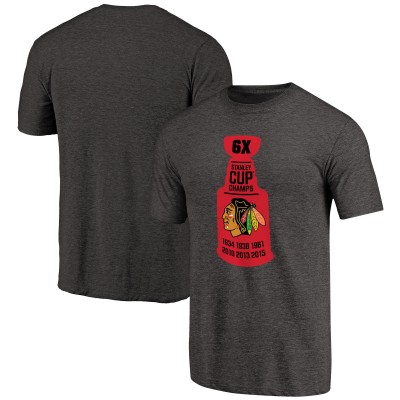 Футболка Chicago Blackhawks Black The Cup Tri-Blend