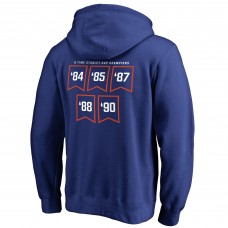 Edmonton Oilers Royal Raise the Banner Pullover Hoodie