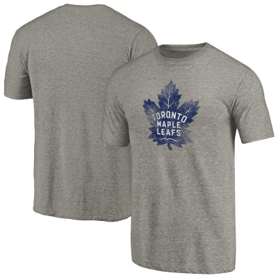 Футболка Toronto Maple Leafs Distressed Team Tri-Blend - Ash