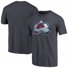 Футболка Colorado Avalanche Distressed Team Primary Logo Tri-Blend - Navy