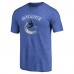 Vancouver Canucks Royal Distressed Team Primary Logo Tri-Blend T-Shirt