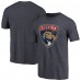 Футболка Florida Panthers Distressed Team Primary Logo Tri-Blend - Navy