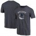 Vancouver Canucks Navy Distressed Team Primary Logo Tri-Blend T-Shirt
