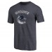 Vancouver Canucks Navy Distressed Team Primary Logo Tri-Blend T-Shirt