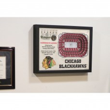 Chicago Blackhawks 27 x 21 United Center Wall Art