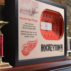 Detroit Red Wings 27 x 21 Joe Louis Arena Wall Art Detroit Red Wings 27 x 21 Joe Louis Arena Wall Art