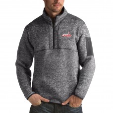 Washington Capitals Antigua Fortune 1/2-Zip Pullover Jacket - Charcoal