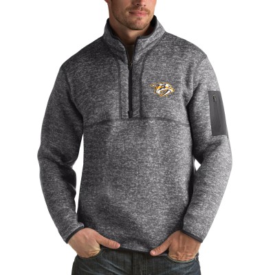 Кофта на короткой молнии Nashville Predators Antigua Fortune - Charcoal
