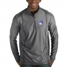 Кофта на короткой молнии New York Rangers Antigua Tempo Desert Dry - Charcoal