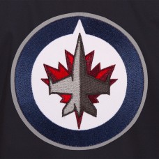 Winnipeg Jets JH Design Cotton Twill Workwear Jacket - Navy