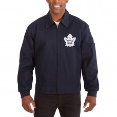Toronto Maple Leafs JH Design Cotton Twill Workwear Jacket - Navy