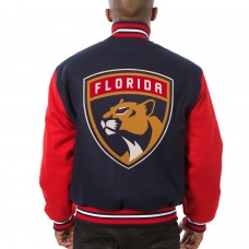 Florida Panthers JH Design Two-Tone All Wool Jacket - Navy/Red