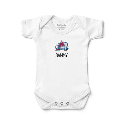 Малышам Colorado Avalanche White Personalized Bodysuit