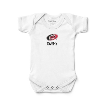 Малышам Carolina Hurricanes White Personalized Bodysuit