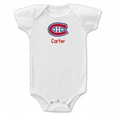 Малышам Montreal Canadiens White Personalized Bodysuit