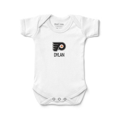 Малышам Philadelphia Flyers White Personalized Bodysuit