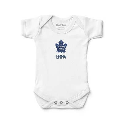 Малышам Toronto Maple Leafs White Personalized Bodysuit