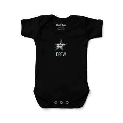 Малышам Dallas Stars White Personalized Bodysuit