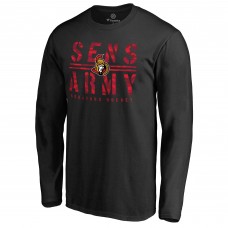 Ottawa Senators Black Hometown Collection Sens Army Long Sleeve T-Shirt Ottawa Senators Black Hometown Collection Sens Army Long Sleeve T-Shirt